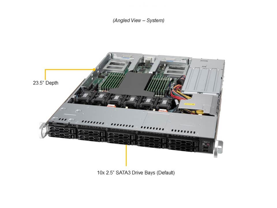 Supermicro AS-1114CS-TNR — angle view